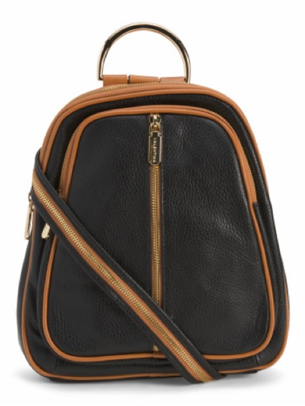 Valentina Italian leather domed convertible backpack VINTAGE/EUC